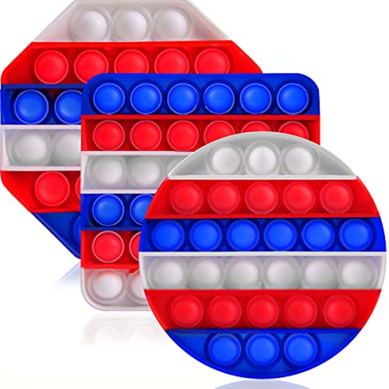 eZthings Heavy Duty Stress Relief Sensory Toy - Push Bubble Fidget Toys for Kids and Adults